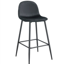 Tabouret de bar scandinave Pied Metal Noir