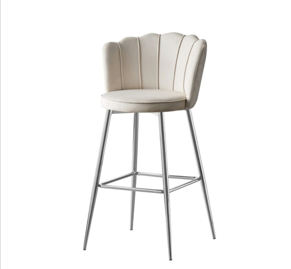 Tabouret de Bar Nymphea Pied Chrome