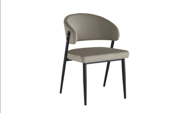 Chaise Lamia Pied Metal Noir