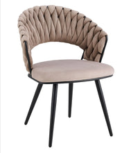 Chaise Carolina Pied Metal Noir