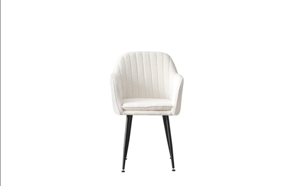 Chaise Avec Accoudoir Kanvas Pied Metal Noir Doudou