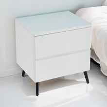 Chevet Lydia Bois Mat Pied Noir