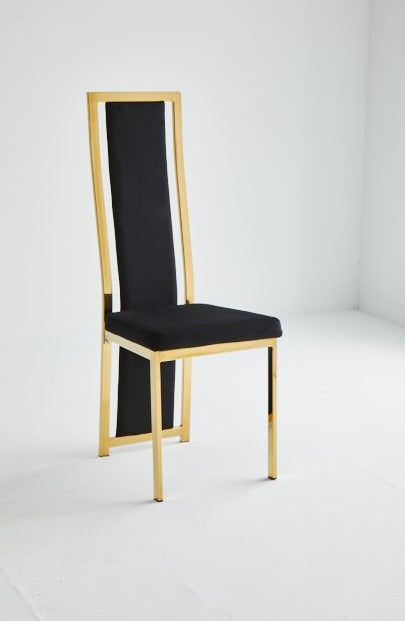 Chaise 121 Skai Pied Dore