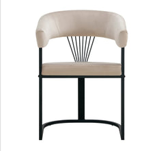 Chaise Avec Accoudoir Brittany Pied Metal Noir