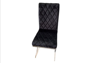 Chaise Cocomat Matelasse Pied Chrome