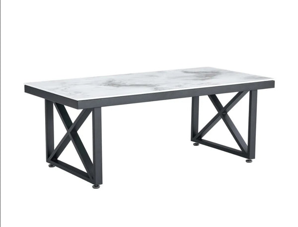 Table Basse Levanto Pied Metal Noir 120x60x45 CM