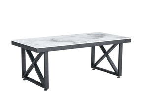 Table Basse Levanto Pied Metal Noir 120x60x45 CM