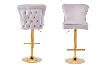 Tabouret de Bar Gabrielle Pied Gold
