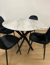 Table Repas Jessica Pied Metal Noir 120x75 CM