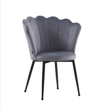 Chaise Nymphea Pied Metal Noir