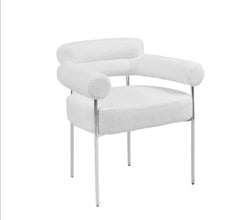 Chaise Avec Accoudoir Bulle Pied Chrome