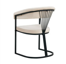 Chaise Avec Accoudoir Brittany Pied Metal Noir