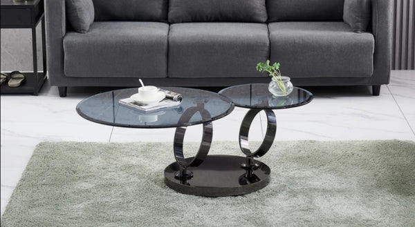 Table Basse Automat Noir Verre 70x45 CM