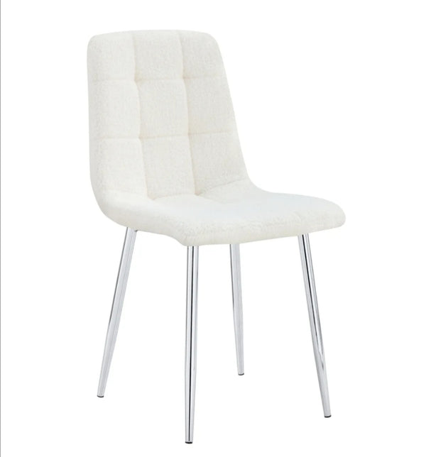 Chaise Elisa Pied Chrome Doudou