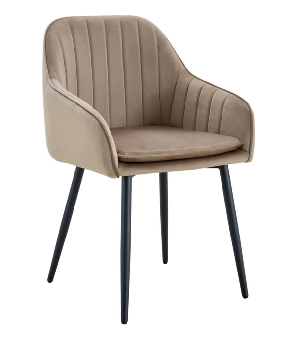 Chaise Pams Pied Metal Noir