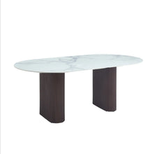 Table a Manger Roxy Pied Metal Ceramique 180x90 CM