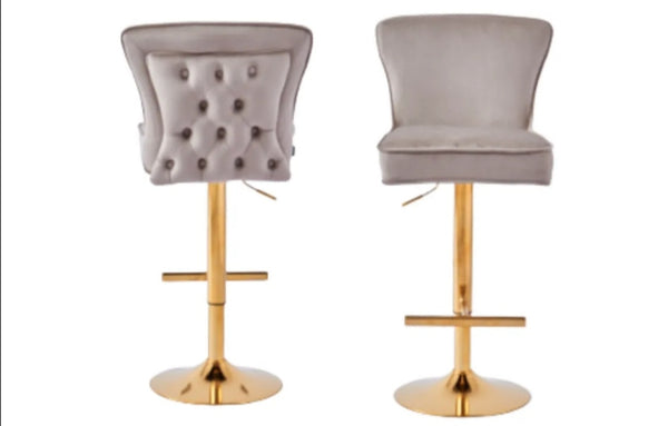 Tabouret de Bar Gabrielle Pied Gold