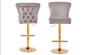 Tabouret de Bar Gabrielle Pied Gold
