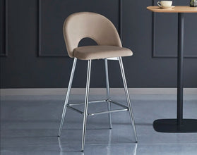 Tabouret de Bar Teddy Pied Chrome