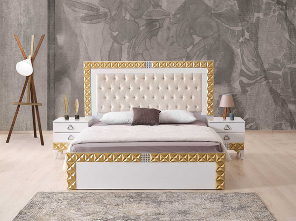 Chambre à coucher Alliance Or – Élégance et raffinement intemporel