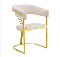 Chaise Avec Accoudoir Brittany Pied Gold