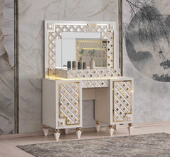 Chambre à coucher Cristal Gold – Élégance et luxe contemporain