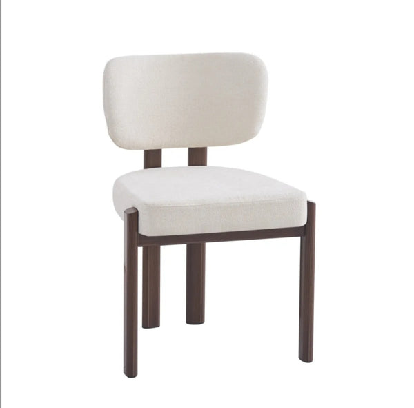 Chaise Baguette Tissus Serge Pied Effet Noyer