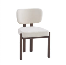 Chaise Baguette Tissus Serge Pied Effet Noyer