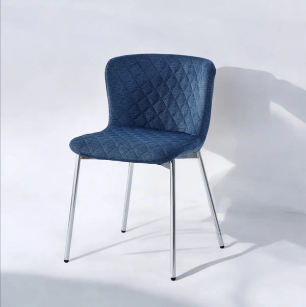 Chaise Jena Chenille Pied Argent