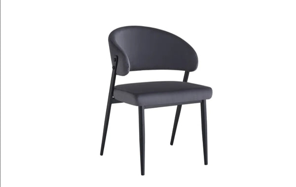 Chaise Lamia Pied Metal Noir