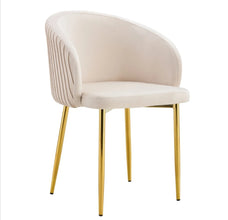 Chaise Avec Accoudoir Carlita Pied Gold