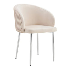 Chaise Avec Accoudoir Carlita Pied Chrome