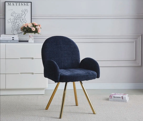 Chaise Avec Accoudoir Mimi Pied Gold