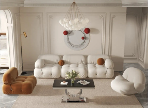 Table basse Invictus Pied Chrome 120x60 CM