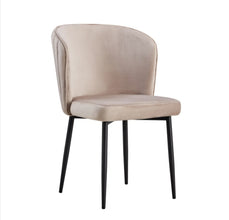 Chaise Diana Pied Metal Noir