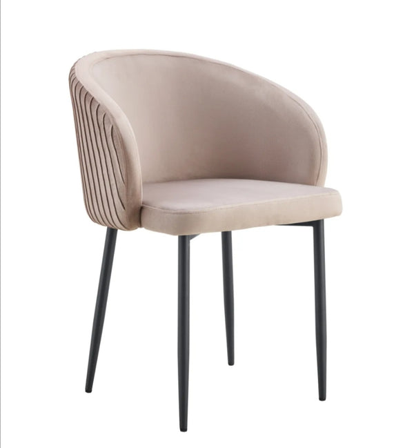 Chaise Avec Accoudoir Carlita Pied Metal Noir