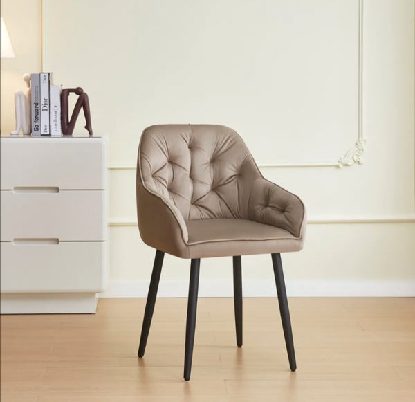 Chaise Avec Accoudoir Jade Pied Metal Noir