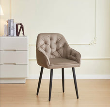 Chaise Avec Accoudoir Jade Pied Metal Noir