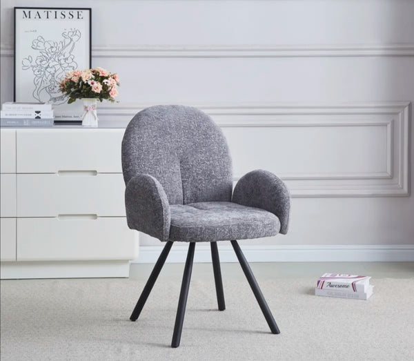 Chaise Avec Accoudoir Mimi Pied Metal Noir