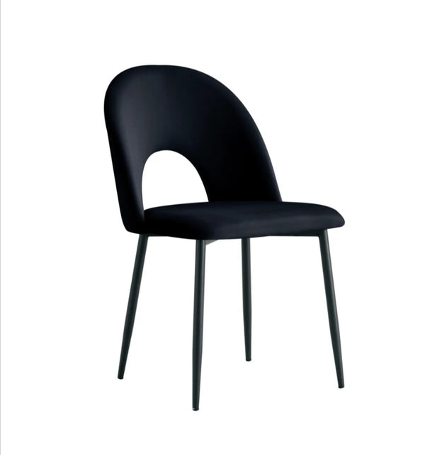 Chaise Teddy Noir Pied Noir