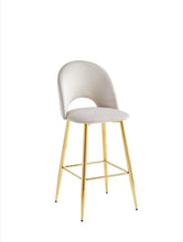 Chaise Bar Amelia Pied Dore