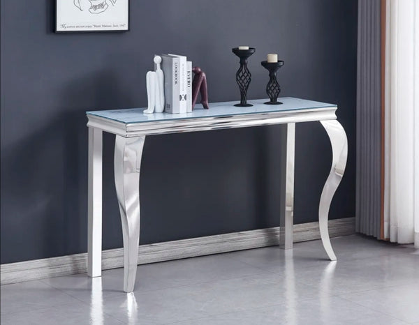 Console Baroque 120x40x78 Pied Chrome