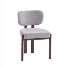 Chaise Baguette Tissus Serge Pied Effet Noyer