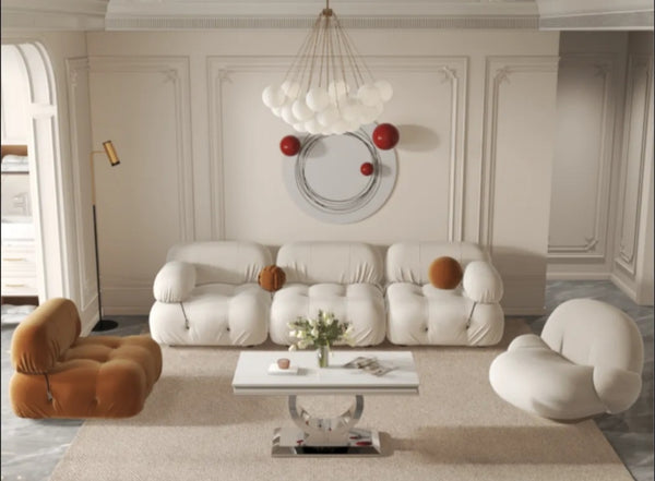 Table basse Invictus Pied Chrome 120x60 CM