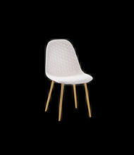 Chaise Scandinave Alveole Pied Gold
