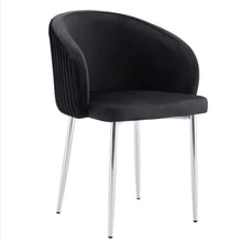 Chaise Avec Accoudoir Carlita Pied Chrome