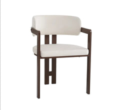 Chaise Mellow Pied Effet Noyer Assise