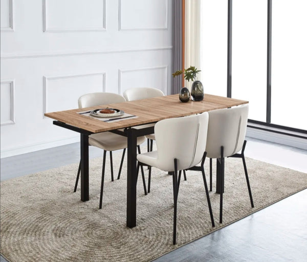 Table Extensible a Rallonge Bora 110/70x75 CM
