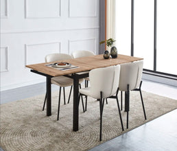 Table Extensible a Rallonge Bora 110/70x75 CM