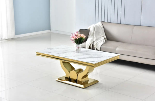 Table Basse Trofy Pied Gold 120x70x49 CM